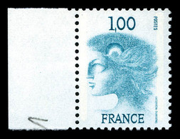 ** N°1895C, Non émis,1F Turquoise, Marianne D'EXCOFFON, Bdf. R.R.R. SUPERBE (certificat)  Qualité: ** - 1900-02 Mouchon