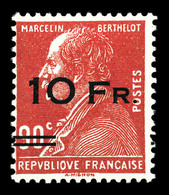 ** N°3, Berthelot 10F Sur 90c Rouge Surchargé à Bord Du Paquebot 'Ile De France' Frais, SUP (signé/certificat)  Qualité: - 1927-1959 Neufs