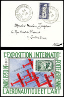O N°6c, 1F50 Outremer Perforé 'E.I.P.A.30' Sur Carte De L'exposition (verte), Très Jolie Pièce (certificat)  Qualité: O - 1927-1959 Nuovi