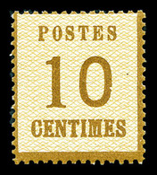 ** N°5, 10c Bistre-brun, Fraîcheur Postale (certificat)  Qualité: ** - Autres & Non Classés