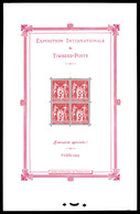 * N°1, Exposition Philatélique De Paris 1925, GNO. TB (certificat)  Qualité: *  Cote: 1500 Euros - Neufs