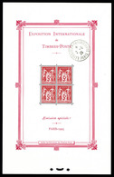 ** N°1b, Exposition Philatélique De Paris 1925, Avec Cachet De L'exposition Hors Timbres, FRAICHEUR POSTALE, SUP (certif - Nuovi