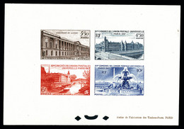 ** N°780/83, 12ème Congrès De L'Union Postale Non Dentelé, Tirage 200 Exemplaires. R.R. SUP (certificat)  Qualité: ** - Ongebruikt