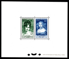 ** N°874/75, Mme De Sévigné (15f) Et Mme Récamier, Tirage 16 Exemplaires. RARE. SUP (certificat)  Qualité: ** - Nuovi