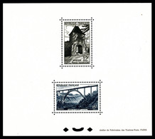 ** N°921 Et 928, Vaucouleurs (12f) Et Viaduc De Garabit (15f), Tirage 17 Exemplaires. RARE Et SUP (certificat)  Qualité: - Neufs