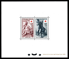 ** N°1048/1049, Croix Rouge. 2 Valeurs, Tirage 22 Exemplaires. RARE Et SUP (certificat)  Qualité: ** - Nuovi