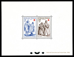 ** N°1140/1141, Paire Croix Rouge De 1957, Tirage 22 Exemplaires. RARE Et SUP (certificat)  Qualité: ** - Nuovi