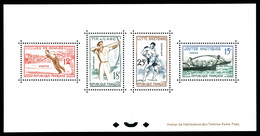 ** N°1161/1164, Sports Traditionnels, Tirage 21 Exemplaires. RARE Et SUP (certificat)  Qualité: ** - Neufs