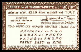 ** N°199-C26, Série 192 ORLEANS, JOSEPH FRERE Et EU. SUP. R.R. (certificat)  Qualité: ** - Autres & Non Classés