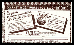 ** N°283-C8, Série 289, KAOLO KAOLITHE Et EU. SUP. R. (certificat)  Qualité: ** - Altri & Non Classificati