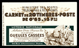 ** N°365-C10, Série 26, LOT NAT GUEULE CASSEE Et EU, Daté Du 28.1.38 (N°16498). TTB  Qualité: ** - Altri & Non Classificati