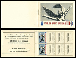 ** SALUT PUBLIC, Carnet De 18 Vignettes. SUPERBE. Rarissime (certificat)  Qualité: **  Cote: 8400 Euros - Liberazione