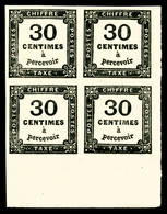 ** N°6, 30c Noir En Bloc De Quatre Coin De Feuille, Fraîcheur Postale, SUP (signé/certificat)   Qualité: ** - 1859-1959 Postfris