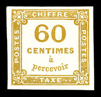 * N°8, 60c Jaune-bistre, Très Jolie Pièce, TTB (signé Scheller/certificat)  Qualité: *  Cote: 800 Euros - 1859-1959 Neufs