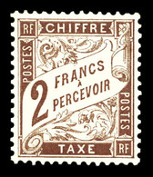 ** N°26, 2F Marron, Fraîcheur Postale, SUPERBE (certificat)  Qualité: ** - 1859-1959 Nuovi