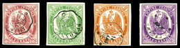 O N°1/4, Série Complète, Les 4 Valeurs TTB (signé/certificat)  Qualité: O  Cote: 995 Euros - Telegraaf-en Telefoonzegels