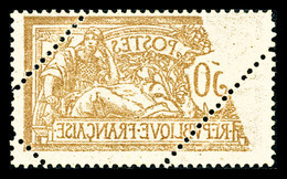 ** N°120, Merson 50c: Impression Recto-verso Et Double Piquage Dont Un Oblique, Pièce Superbe. R.R.R. (certificat)  Qual - Neufs