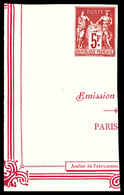 (*) N°216a, 5F Expo De Paris, NON DENTELE, Coin De Feuille. SUP (certificat)  Qualité: (*) - Ungebraucht