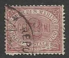 1894 San Marino Saint Marin CIFRA 2c Carminio (26) Usato USED - Usati