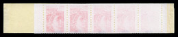 ** N°1974-C2b, Sabine 1.20F Rouge, 5 Timbres Impression à Sec. TTB (signé Calves)  Qualité: **  Cote: 200 Euros - Fogli Completi