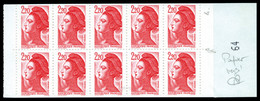 ** N°2427-C1, 2f20 Rouge Liberté, Papier Vergé, Début De Date, Non Coté. TTB (signé Calves/certificat)  Qualité: ** - Fogli Completi