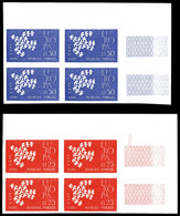 ** N°1309/10, Paire Europa De 1961 En Bloc De 4 Cdf. TB  Qualité: **  Cote: 520 Euros - Non Classés