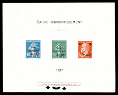 (*) N°246/48, Série Caisse D'amortissement De 1927 En épreuve Collective, Tirage 25 Ex. SUP (certificat)  Qualité: (*)   - Luxusentwürfe