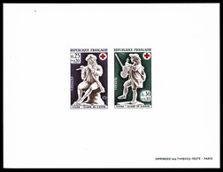(*) N°1540/41, Paire Croix Rouge De 1967. Tirage 25 Exemplaires, TB  Qualité: (*)  Cote: 300 Euros - Epreuves De Luxe