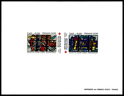 (*) N°2175/76, Paire Croix Rouge De 1981, TTB  Qualité: (*)  Cote: 200 Euros - Epreuves De Luxe