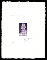 (*) N°748, Alfred Fournier, épreuve En Violet Signée. TTB  Qualité: (*) - Künstlerentwürfe