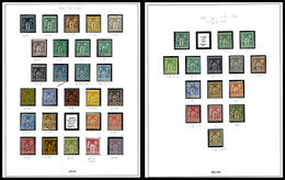 N 1876/1900, Type Sage, Collection Composée De 42 Exemplaires Essentiellement Neufs, Belle Qualité Générale, à étudier.  - Collections