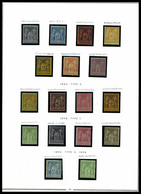 N 1876-1900, Sage, Bel Ensemble De Timbres Neufs Presenté Sur Pages D'album, De Nombreux Multiples, Forte Cote, Qualité - Collections