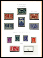 & 1849-1944, Début De Collection Composé De Timbres Neufs **:* Et Obl, Petites Et Moyennes Valeurs, Presentée En Album M - Sammlungen