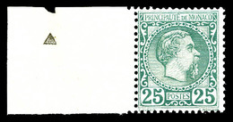 ** N°6, 25c Vert, Bord De Feuille, Fraîcheur Postale. SUP (certificat)  Qualité: ** - Unused Stamps