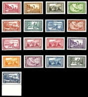 ** N°119/34, Série Des Paysages De La Principauté, Les 17 Valeurs TB (certificat)  Qualité: **  Cote: 1296 Euros - Unused Stamps