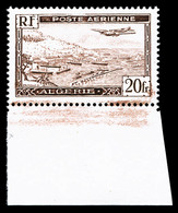 ** N°4A, Avion Survolant La Rade D'Alger Type II, Bas De Feuille, TB (certificat)  Qualité: ** - Unused Stamps