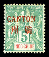 * N°4, 5c Vert-foncé, Bon Centrage. TTB (signé Calves/certificat)  Qualité: *  Cote: 650 Euros - Unused Stamps