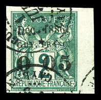 O N°1b, 005 Sur 2c (sans F), Bord De Feuille. SUP. R. (certificat)  Qualité: O  Cote: 1000 Euros - Used Stamps