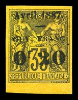 * N°4, 0f 20 Sur 35c, Bord De Feuille. SUP  Qualité: *  Cote: 370 Euros - Used Stamps