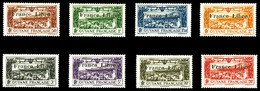 ** N°11/18, Série De 8 Valeurs Surchargée 'FRANCE LIBRE' (gomme Coloniale), Tirage 290 Séries. SUPERBE. R. (signé Calves - Used Stamps