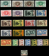 * Série Palmiers, N°1 à 17 + Txe N°1 à 7. TB (certificat)  Qualité: *  Cote: 493 Euros - Unused Stamps