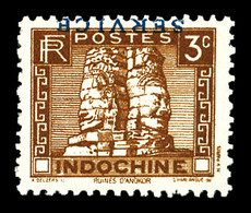 ** N°3a, 3c Brun: Surcharge Renversée. TTB (signé Calves)  Qualité: **  Cote: 260 Euros - Unused Stamps