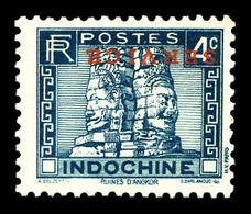 ** N°4a, 4c Bleu, Surcharge Renversée. TB (signé Calves)  Qualité: **  Cote: 260 Euros - Unused Stamps