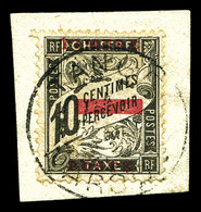 O N°10, 10c Noir Sur Son Support. TTB (signé/certificat)  Qualité: O  Cote: 900 Euros - Used Stamps