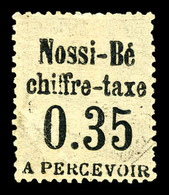 * N°4b, 35c Sur 4c Lilas-brun Sur Gris, Surcharge Au Verso. SUP. R. (certificat)  Qualité: *  Cote: 1100 Euros - Gebruikt