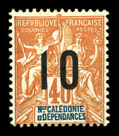 ** N°108A, 10 Sur 40c: Chiffres Espacés. SUP (certificat)  Qualité: ** - Unused Stamps