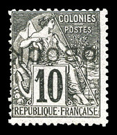 * N°14aA, 10c Noir Sur Lilas: Surcharge Renversée. TB  Qualité: *  Cote: 270 Euros - Unused Stamps