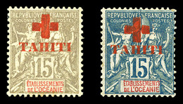 * N°34/35, Paire Croix Rouge De 1915. TB (signé Brun)  Qualité: *  Cote: 438 Euros - Gebraucht