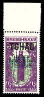 ** N°30a, 45c Violet Et Vert, Double Surcharge Noire Et Bleue, Bdf. TTB  Qualité: **  Cote: 455 Euros - Neufs