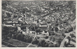 AK Glauchau Fliegeraufnahme Luftbild Schloß Schloßpark Schloßplatz Paul Geipel Breite Straße Mühlberg Plan Mühlgraben - Glauchau